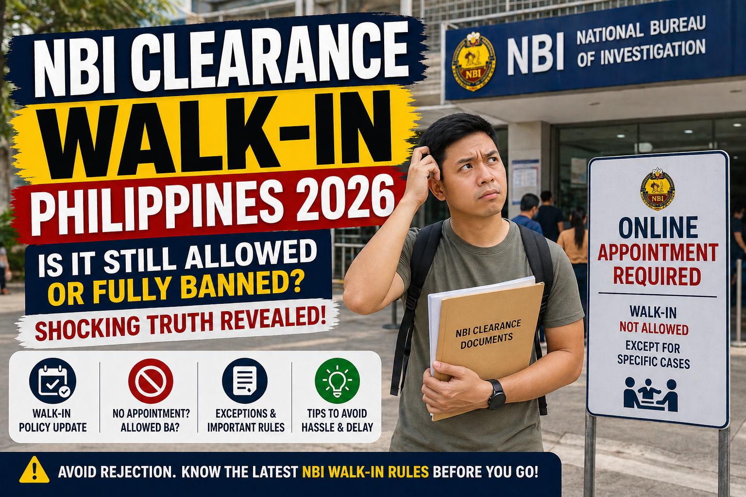 NBI Clearance Walk-In Philippines 2026: Is It Still Allowed or Fully Banned? (Shocking Truth Revealed)