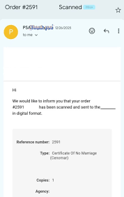 PSA Birth Certificate Courier Delivery Confirmation